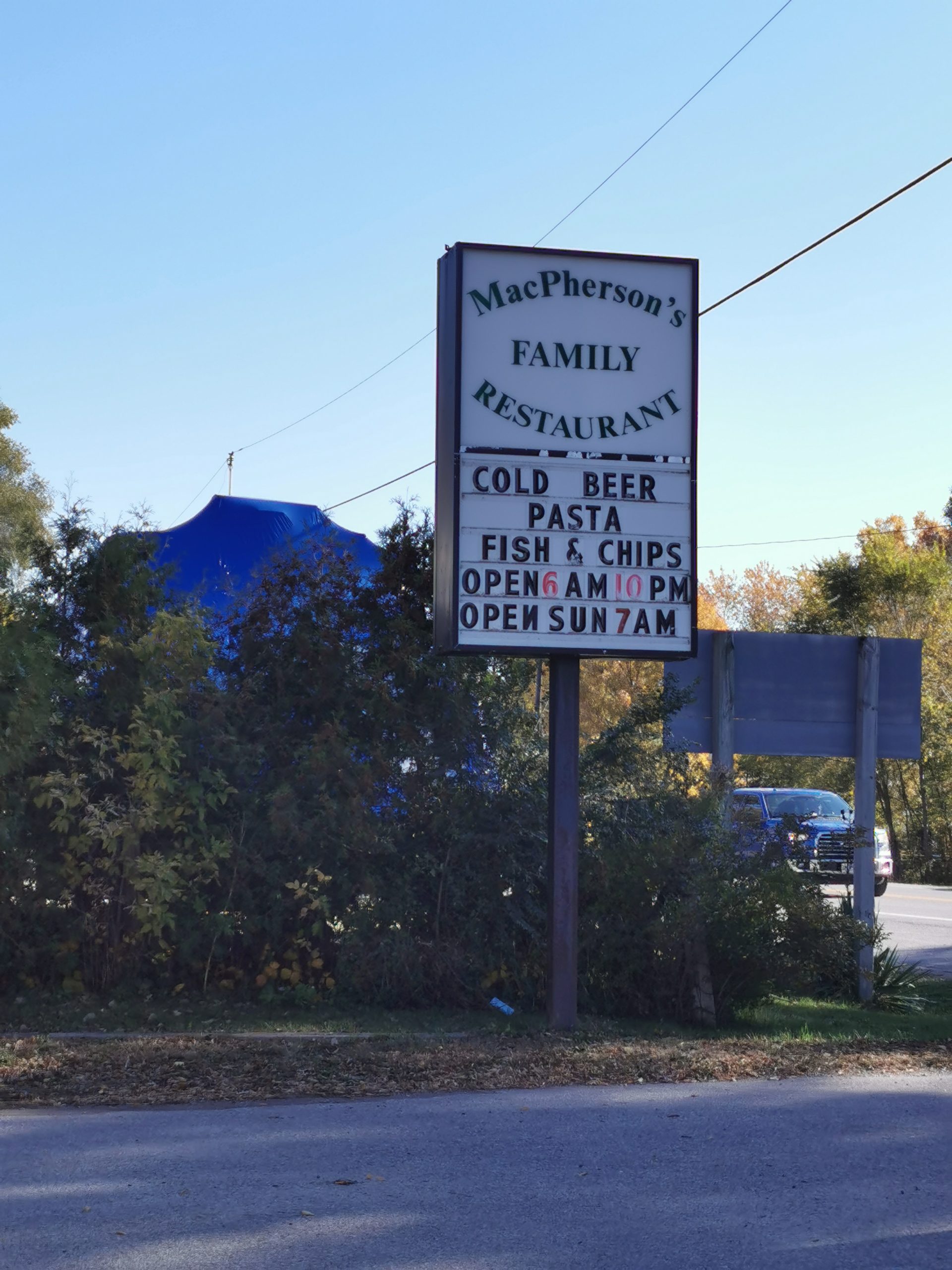 MacPherson's Restaurant Thedford, Ontario, Canada [ONTARIO TRAVEL