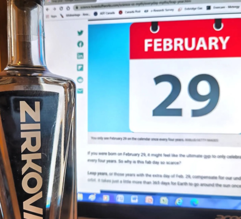 Zirkova Ultra Premium Vodka - Leap Year Birthday Celebrations (February 29)