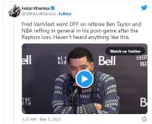 Raptors Fred VanVleet’s Rant on NBA Reffing & Ben Taylor – Unfiltered Video that Went Viral